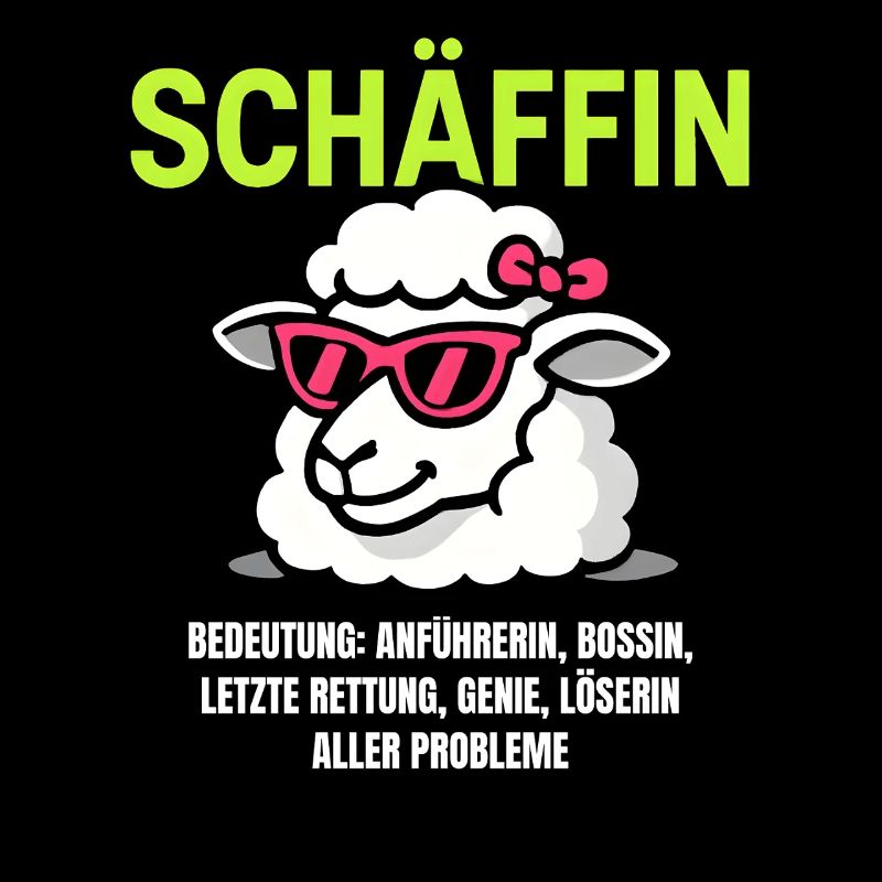 Schaf Spruch Schäffin Lustig Geschenkidee Schafe