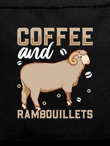 Kaffee und Rambouillet-Schaf