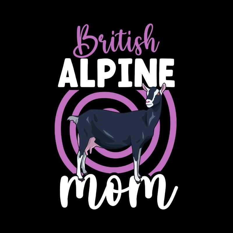 Maman d’une chèvre des Alpes britanniques