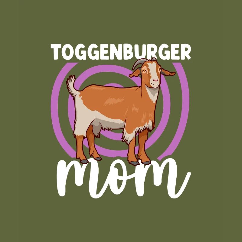 Mama einer Toggenburger Ziege