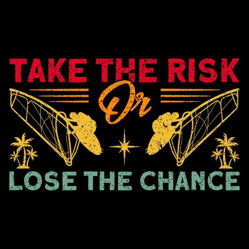 Surfer Nimm das Risiko oder verlier die Chance