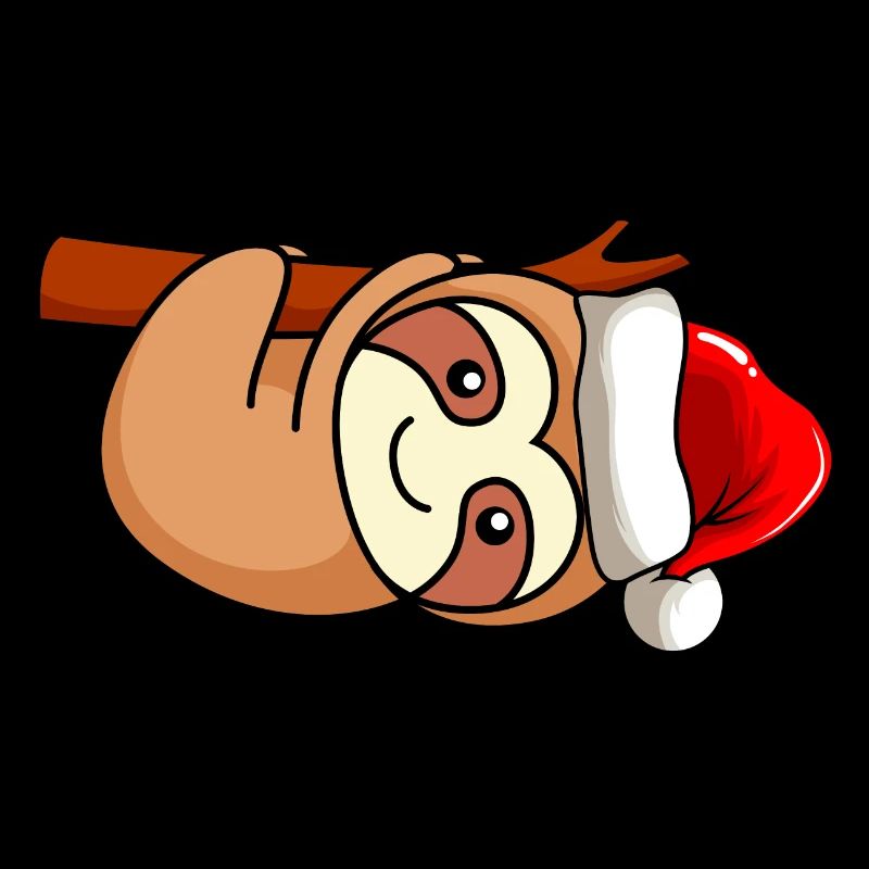 Faultier Comic Weihnachten