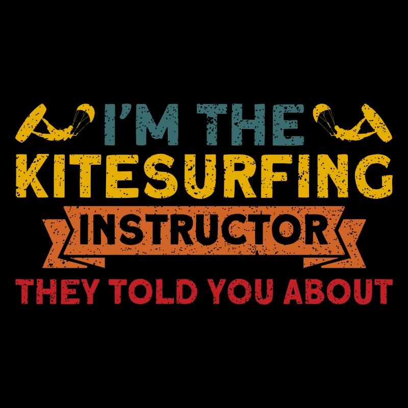 Kiteboarder Je suis l’instructeur de kitesurf
