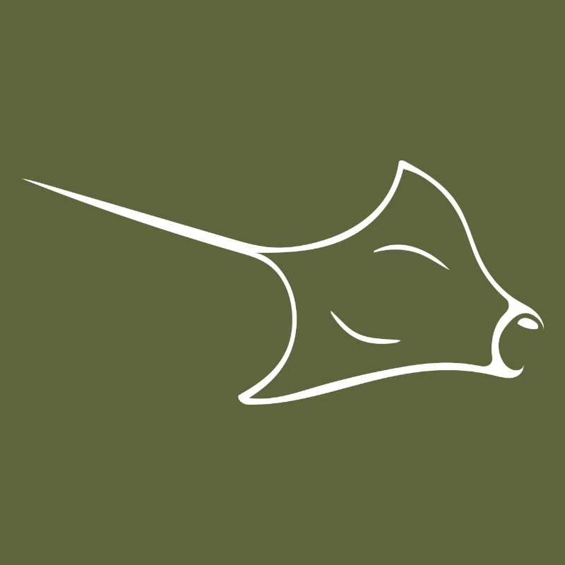 Manta rays in elegant flight