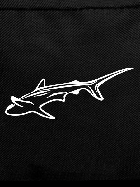 Elegant shark in drift current