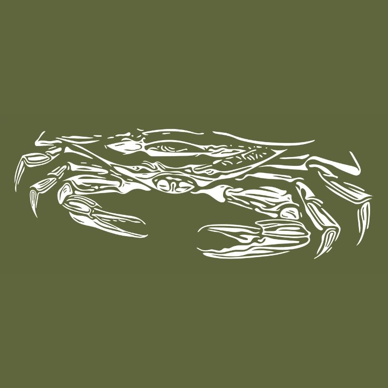 Small crab voracious beach crab with scissors