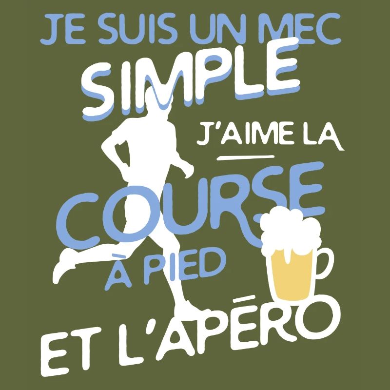 Course à pied - un mec simple