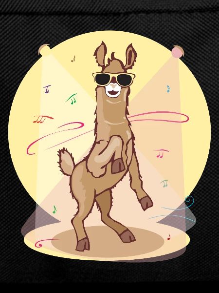 Dabbing Lama - dancing cool llama