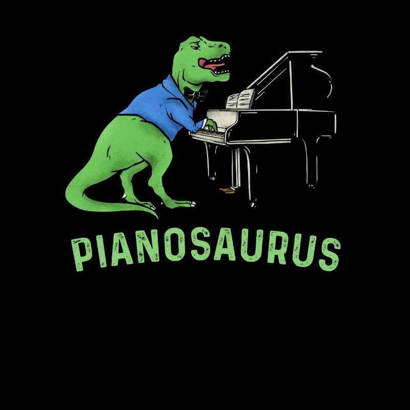 Pianosaurus - Piano Dinosaur T Rex Pianist Gift
