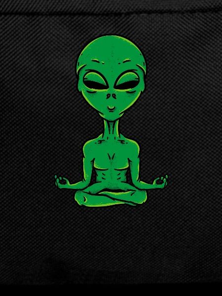 Meditating Alien - Spiritual Extraterrestrial