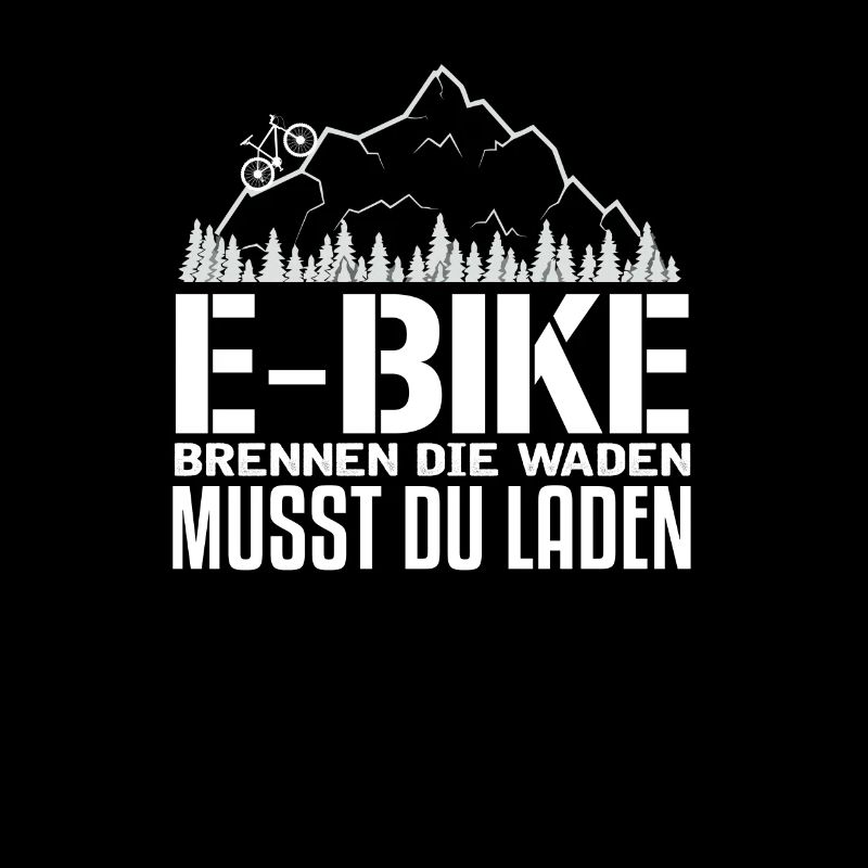 EBike funny bicycle I cyclist pensioner saying