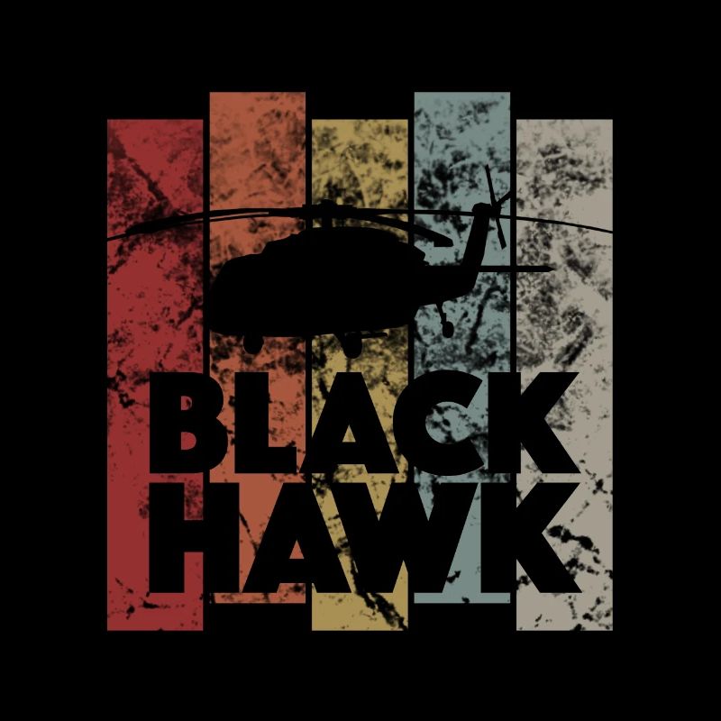 Vintage Hubschrauber Black Hawk Pilot - Retro