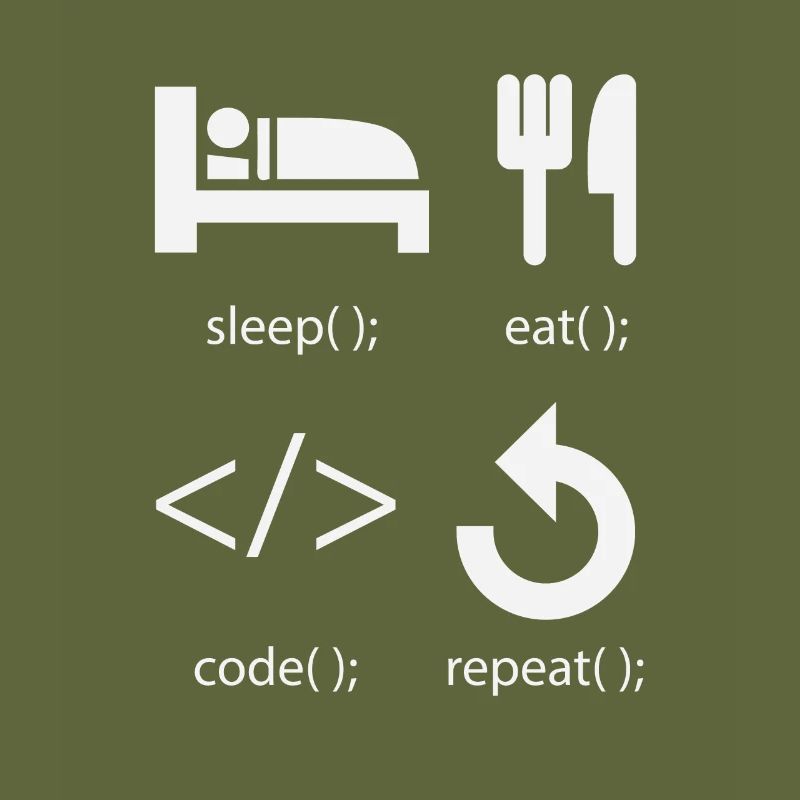 Développeur de programmeur - Eat Sleep Code Repeat