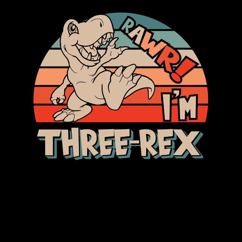 RAWR I'm Three Rex für 3 jähriges Kleinkind T-Rex