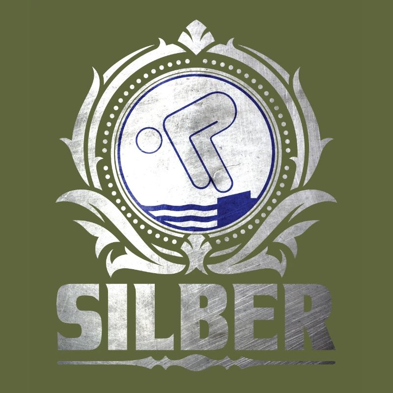 Silber Schwimmprüfung Schwimmer Geschenk