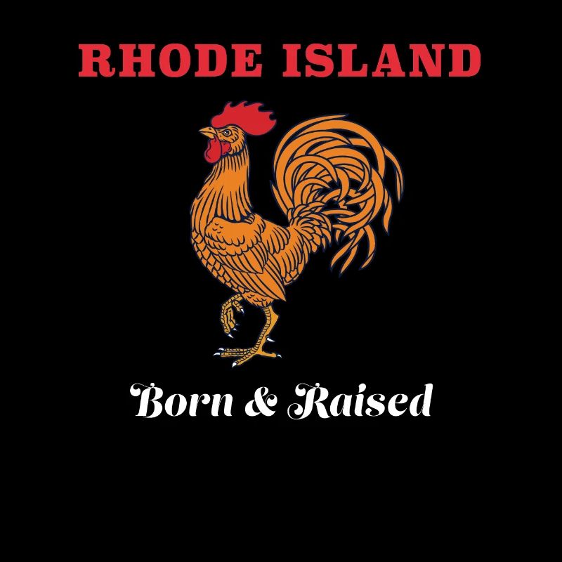 Rhode Island né et élevé Red Rooster Hahn