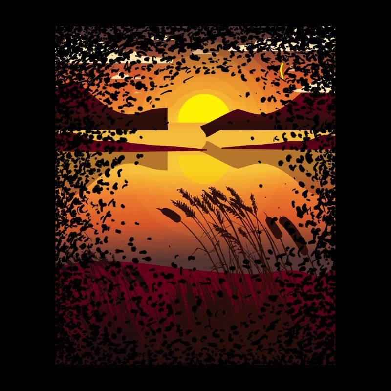 Sunset Mosaic Pattern Romantic