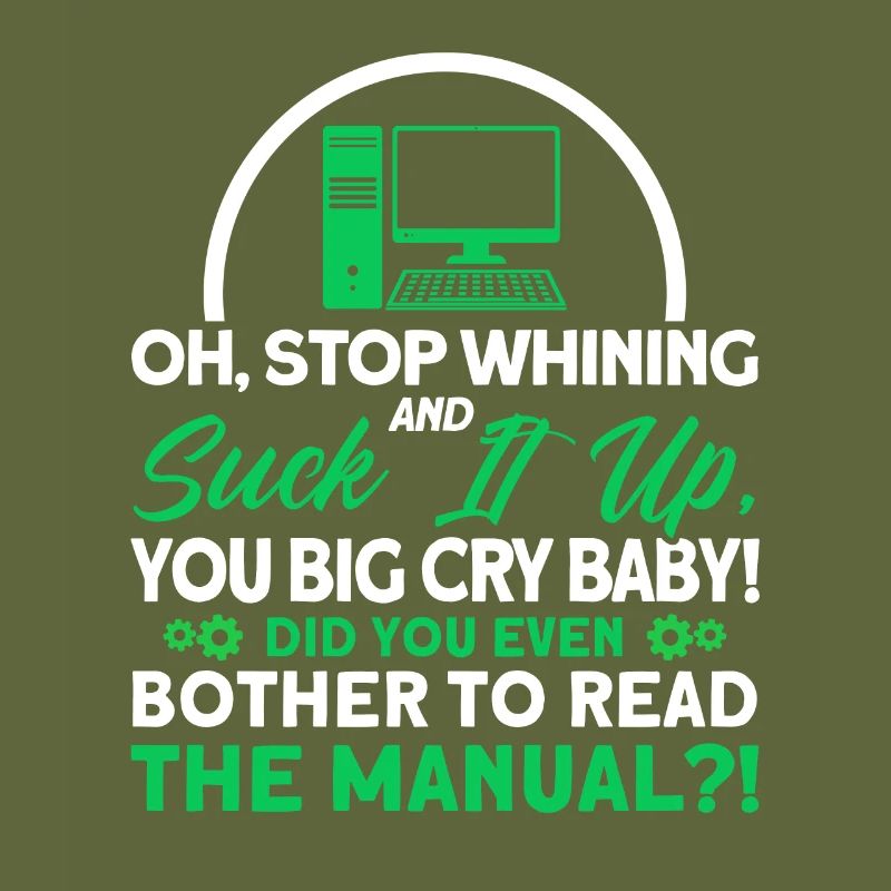 Arrêtez de pleurnicher et avalez-le Sysadmin