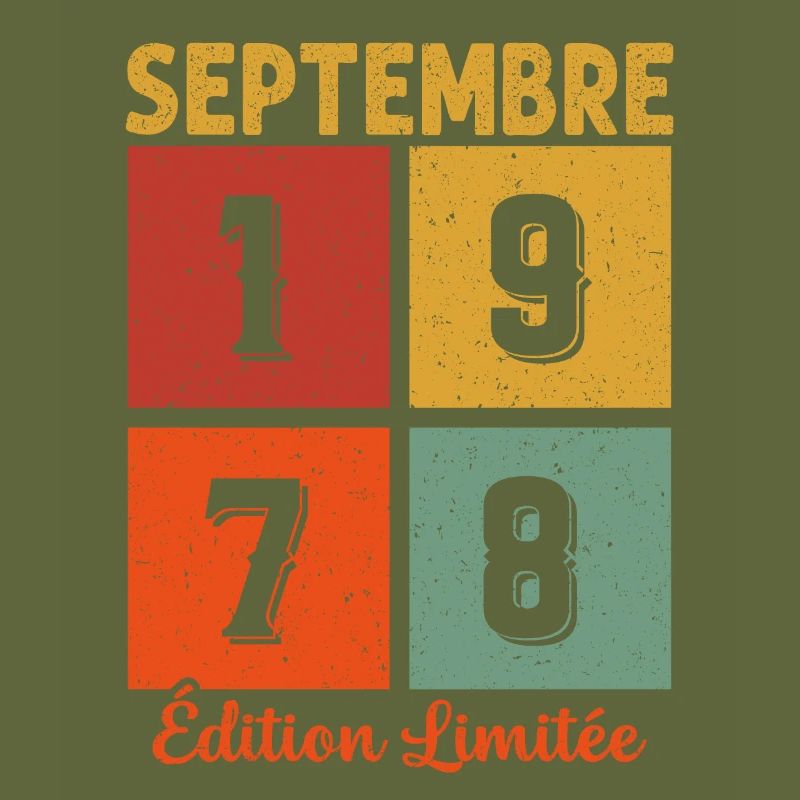 Septembre 1978 Original Idée Cadeau Anniversaire