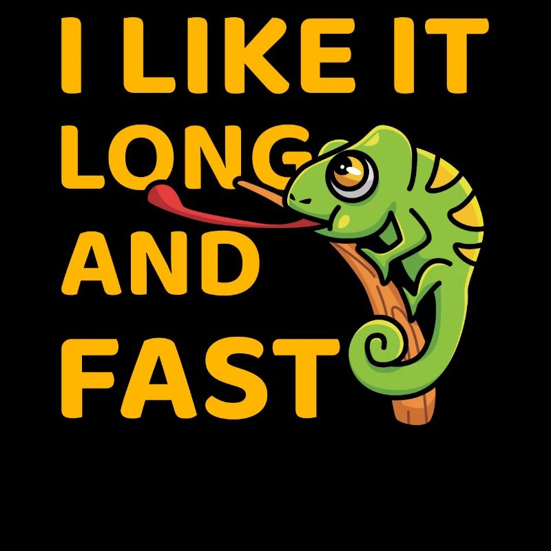 I like it long and fast Lustiger Spruch