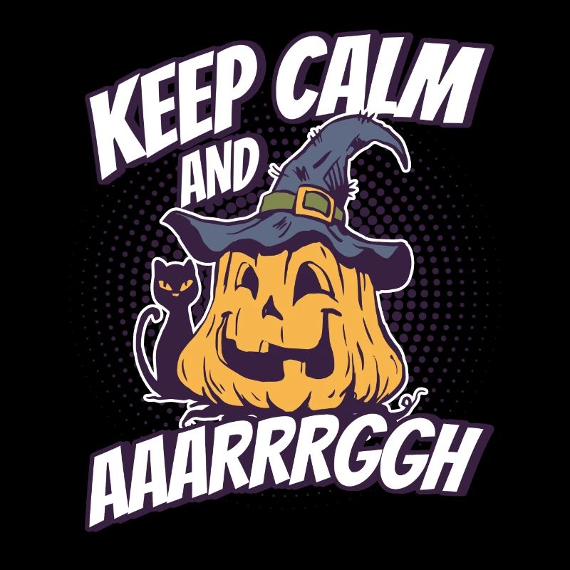 Horreur Halloween Restez calme Effrayant
