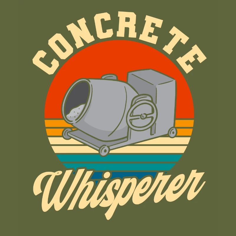 Concrete mixer reinforced concrete builder construction worker gift