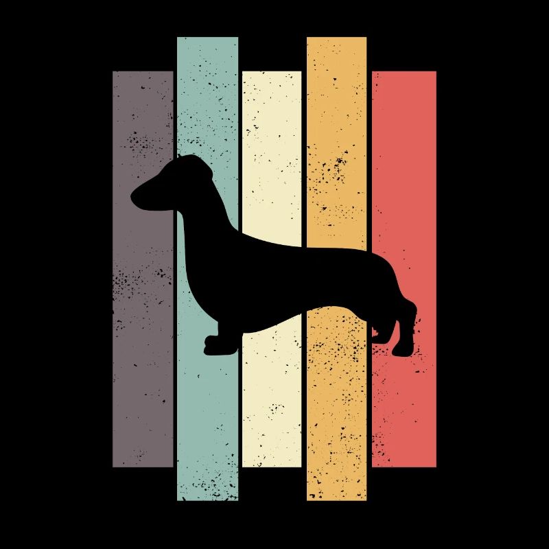 Dachshund Retro Teckel Dogs
