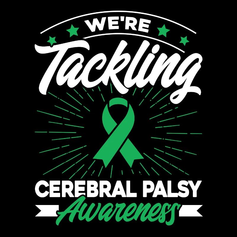 Green Ribbon Cerebral Palsy Support Zer