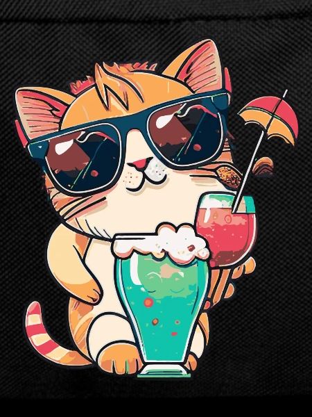 Summer coolness: cat with sunglasses