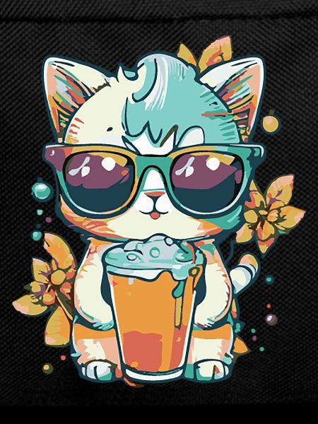 Summer coolness: cat with sunglasses