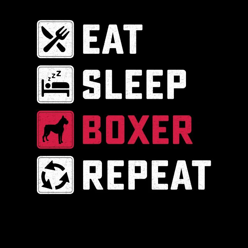 Manger Sommeil Boxer Répéter