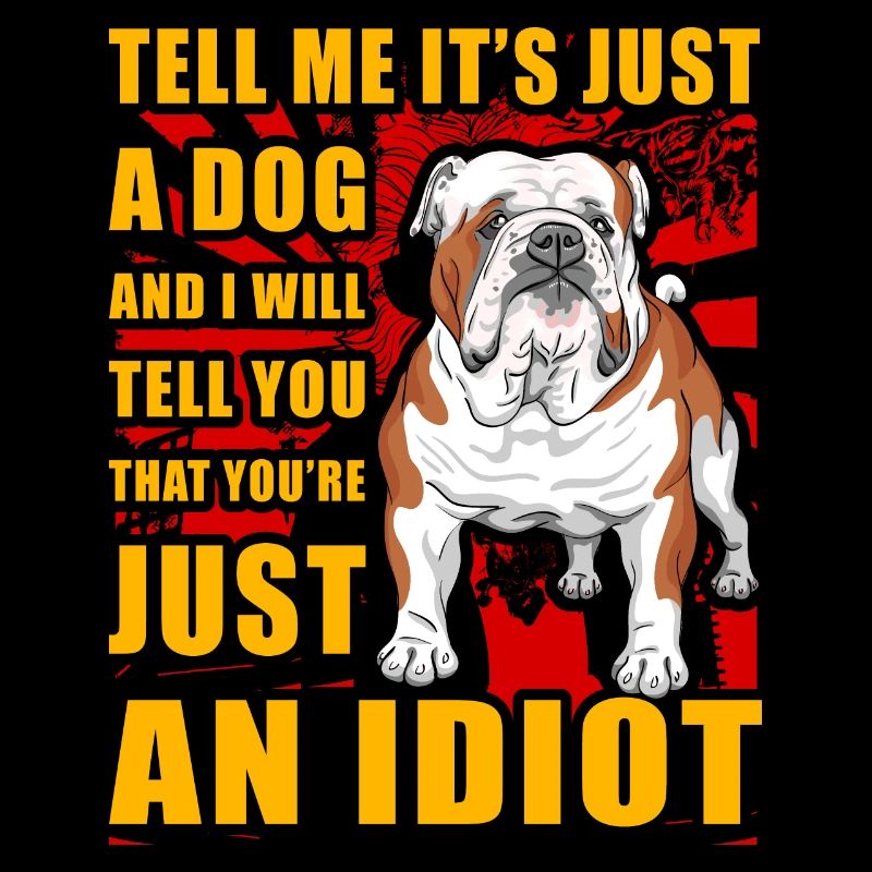 Bouledogue anglais drôle de dicton