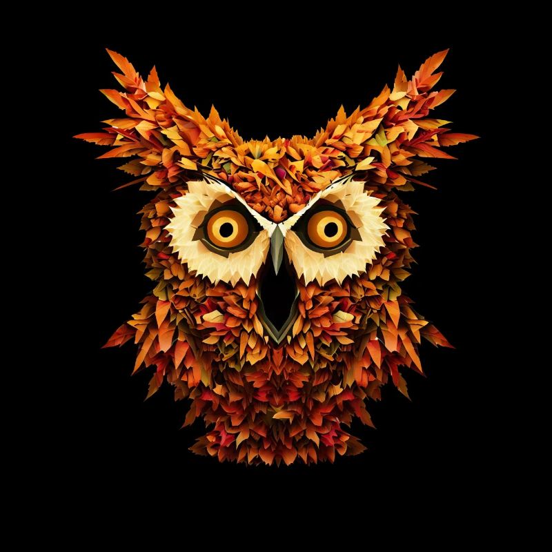 Herbst Eule Gruselige Halloween Eule