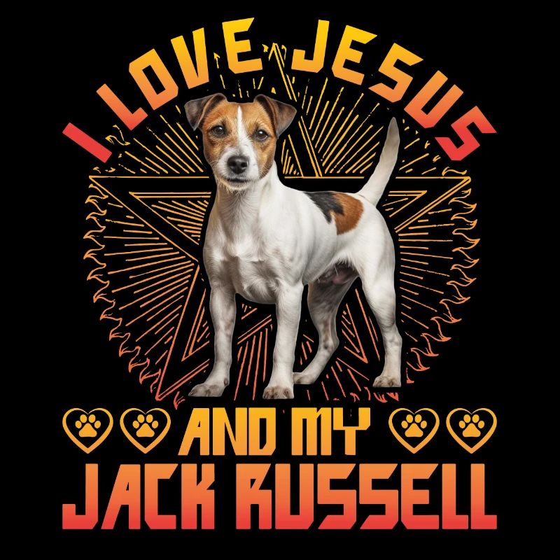 J’aime Jésus et mon Jack Russell