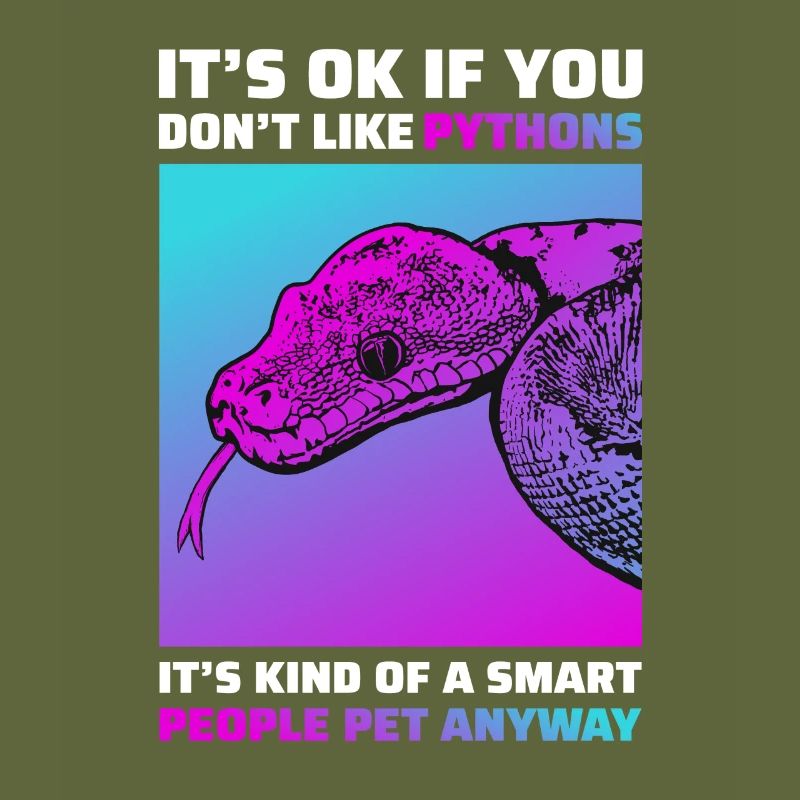 Funny Python Snakes T-Shirt Reptile Gift
