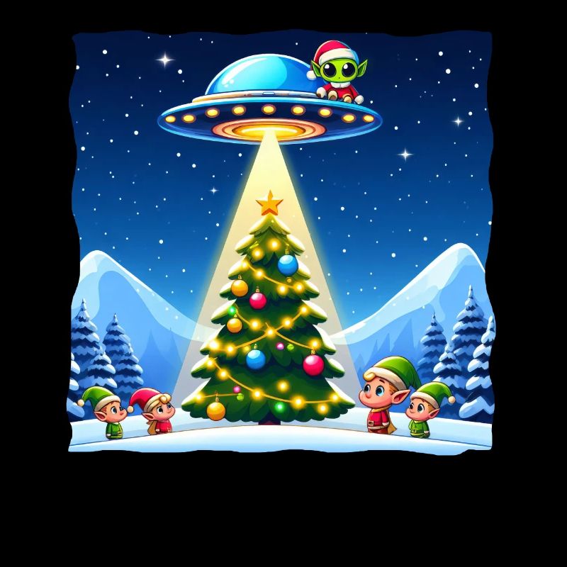 Christmas Alien UFO Imp Abduction