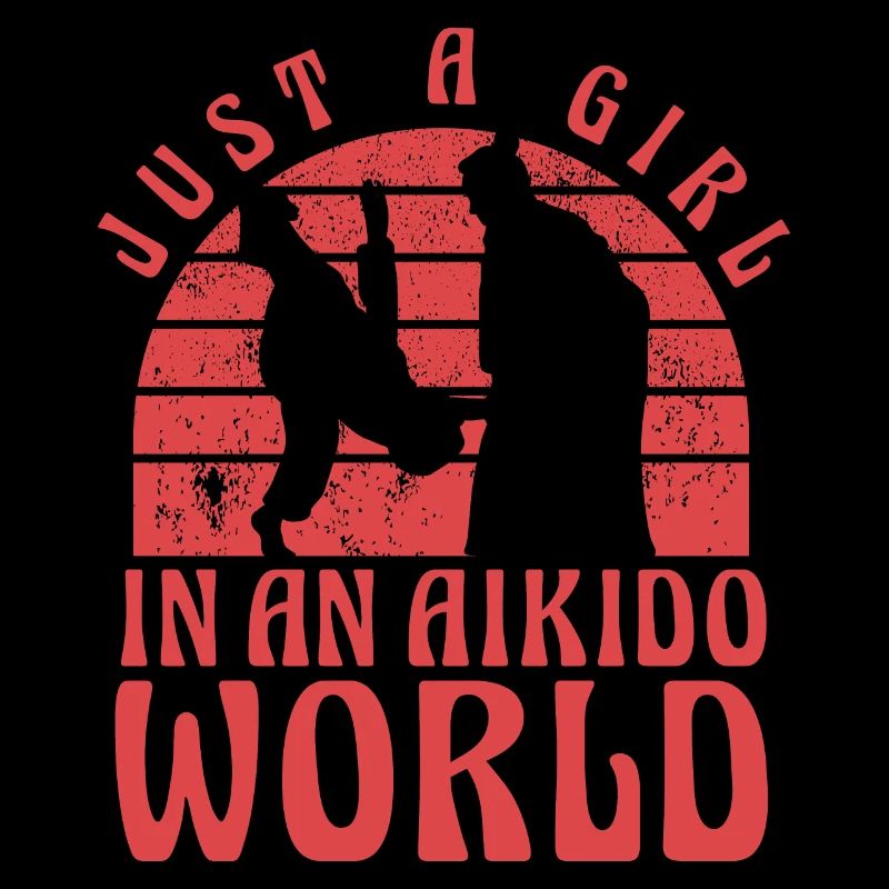 Nur ein Mädchen in einer Aikido-Welt