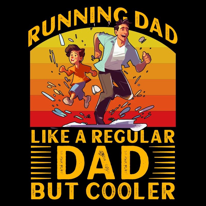 Courir papa comme un papa normal mais plus cool