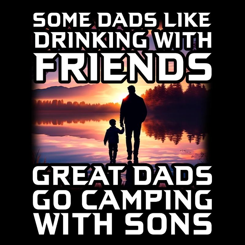 Tolle Väter gehen mit Söhnen campen