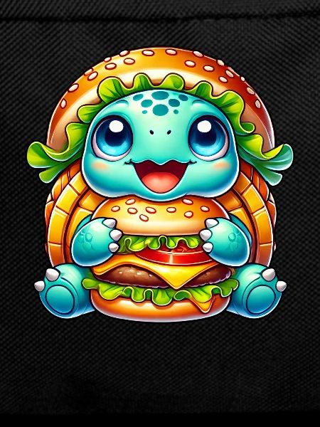 Cute Turtle Hamburger Whimsical Hat
