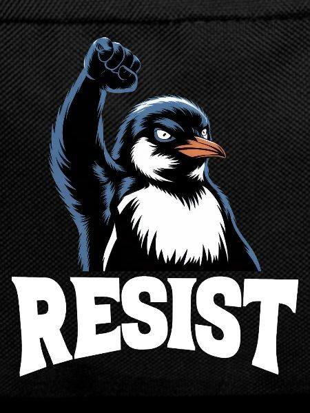 Penguin Protests Resistance Taxes