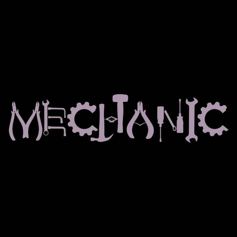 Mechanic Pliers Key Gear Silhouette