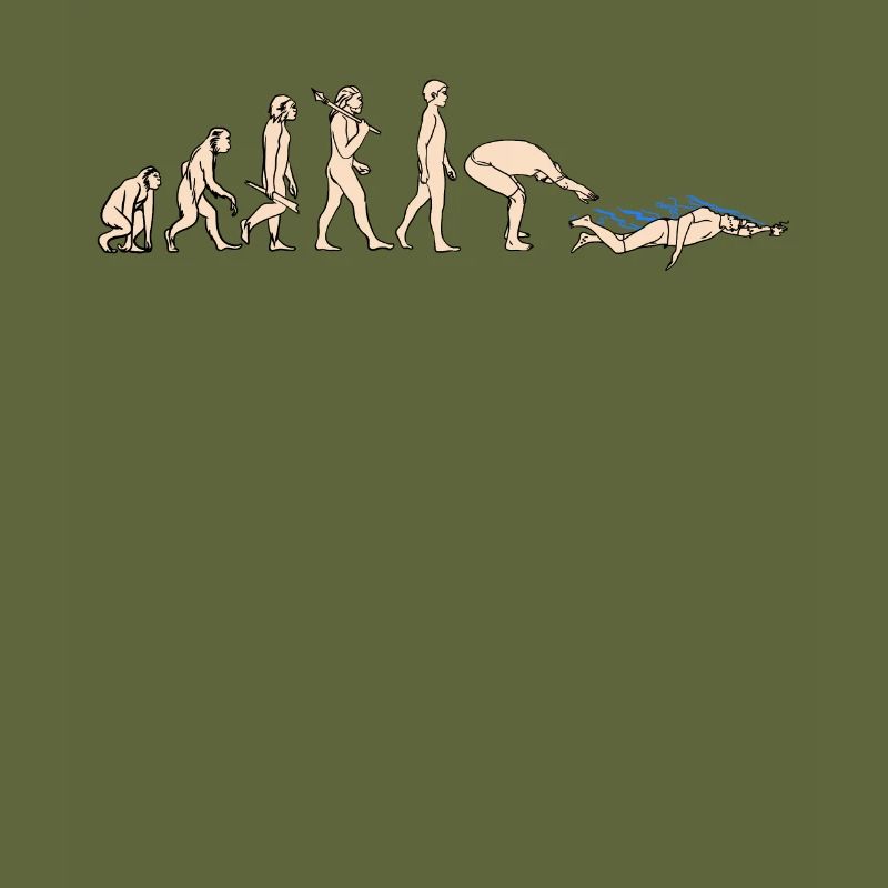 Evolution Swim de singe à nageur