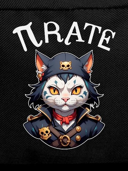 Pi day Pirate Cat