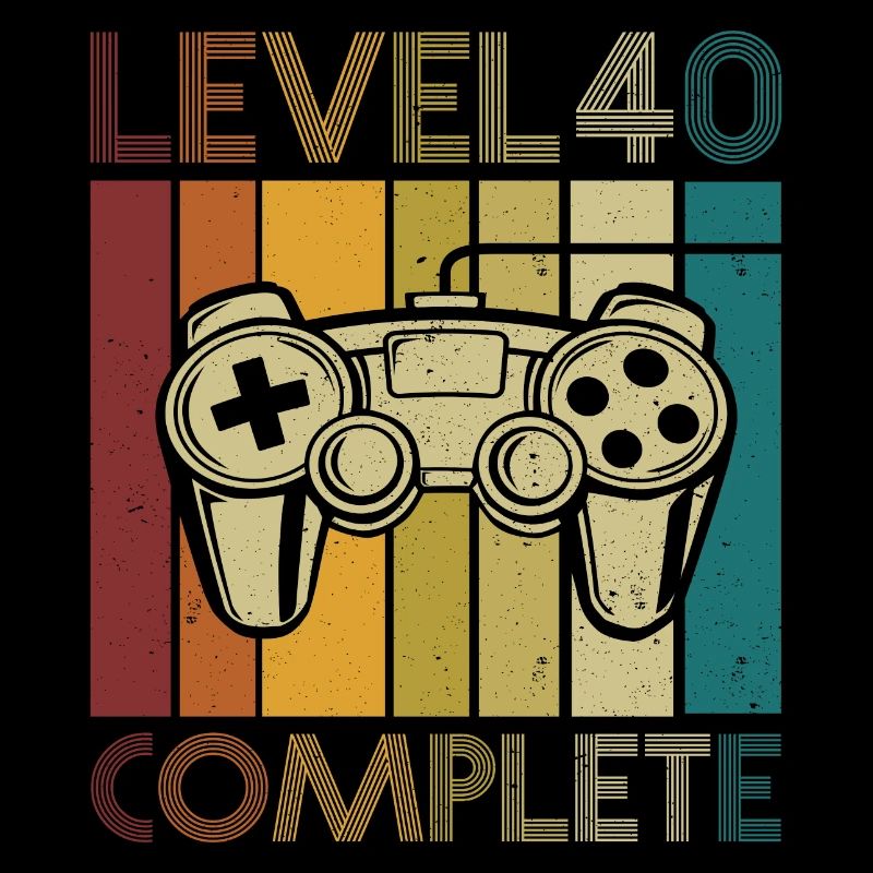 40th Birthday Level 40 Complete 40 Years Gift