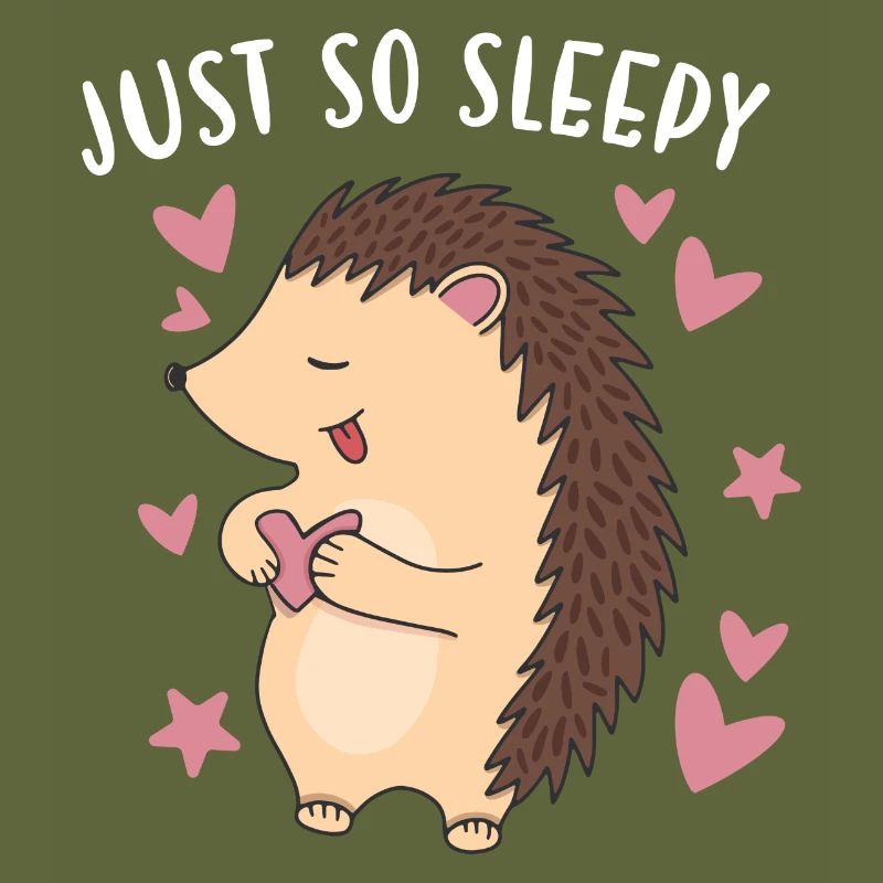Hedgie Juste Si Somnolent Hérisson