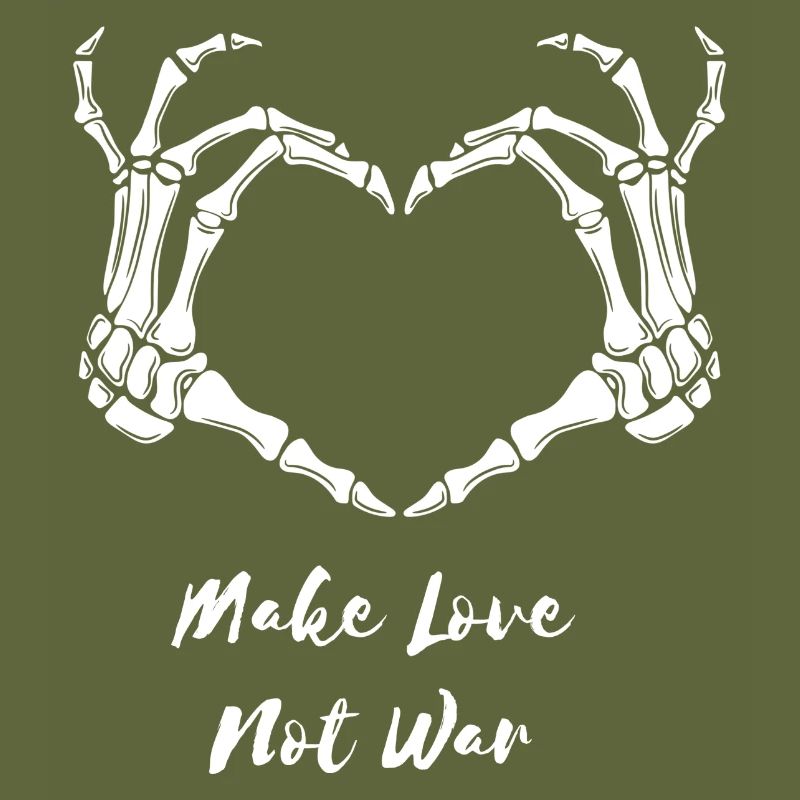 Skeleton Heart Hands