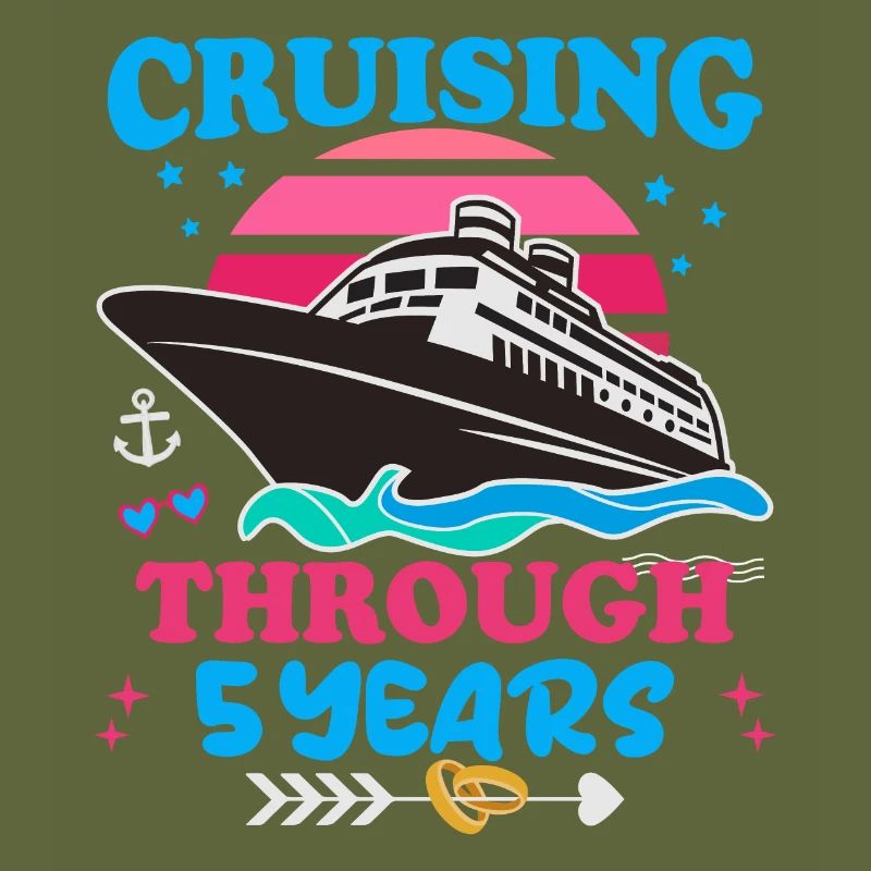 Cruising Through 5 Years Wedding Anniversary