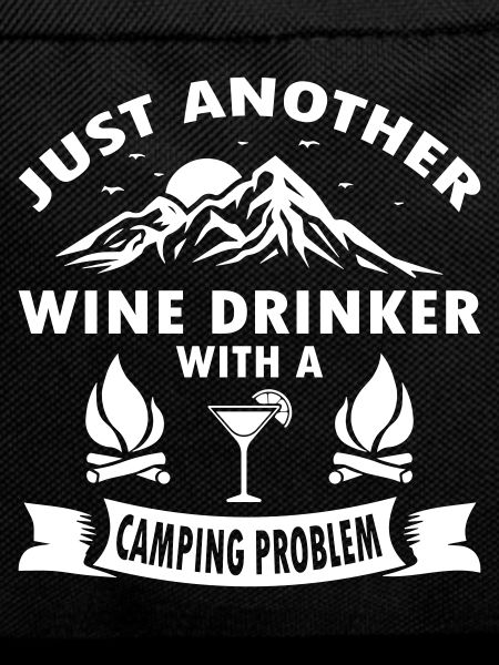 Wine Drinker With A Camping