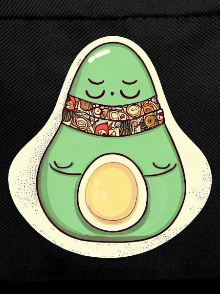 Meditating Avocado Hippie Relaxation